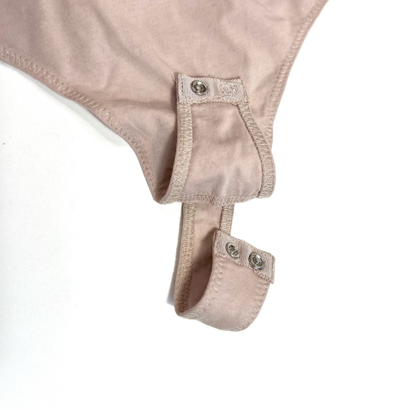 Free People Intimately Smockin’ and Rockin’ Bodysuit Champagne Pink Size Small - Picture 8 of 14